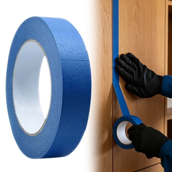 1Pcs Blue Painter's Tape, Low-Adhesive Delicate Surface Painting Tape, Thin and Precision Masking Tape for Wall, Trim, Canvas, and Diy Crafts