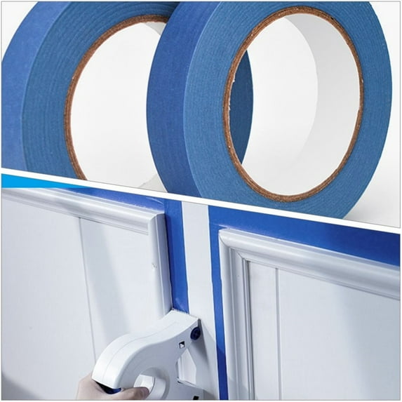 5Pcs Blue Painters Tape,Masking Tape,Painting Tape,Blue Painters Tape - 1 Inch Wide,Masking Tape - 1 Inch X 55 Yards,Blue Tape for Arts,Crafts,Painting,Labeling,Decoration,School Projects,Office