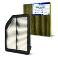 thumbnail image 1 of 1Pcs Cabin Air Filter & 1Pcs Engine Air Filter Accessories for Honda CR-V CRV CR V 2012 2013 2014 L4 2.4L Activated Carbon Engine Cabin Air Filter Automotive Replacement for CF10134/ CA11258, 1 of 7