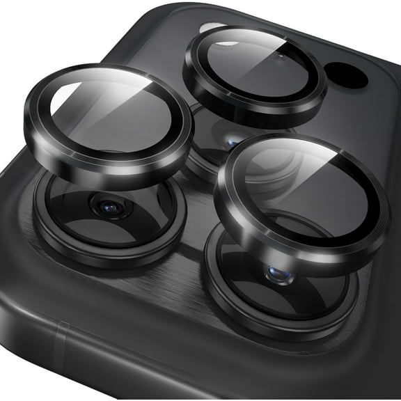 1Pcs Camera Lens Protector Compatible with iPhone 17 Pro Max,Tempered Glass Screen Protector Metal Individual Camera Cover Accessories Case Friendly