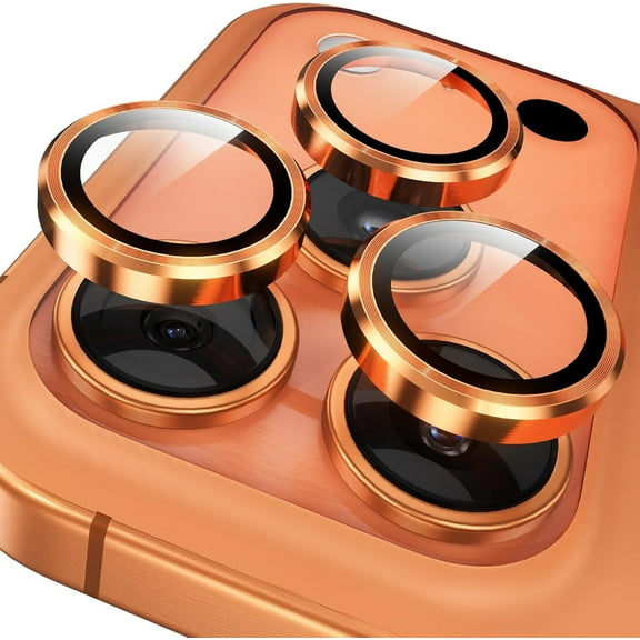 1Pcs Camera Lens Protector Compatible with iPhone 17 Pro,Tempered Glass Screen Protector Metal Individual Camera Cover Accessories Case Friendly