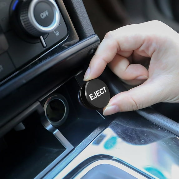 1Pcs Car Cigarette Lighter Cover Cap,Car Interior Accessories, Eject Button FIRE Missile Button,(Black/Eject)