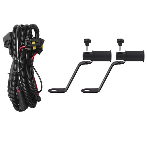 1Pcs Car Fog Light Relay Harness H11 880 Relay Adapter Extension Cable with 2Pcs 10mm Bolt Mirror Extender