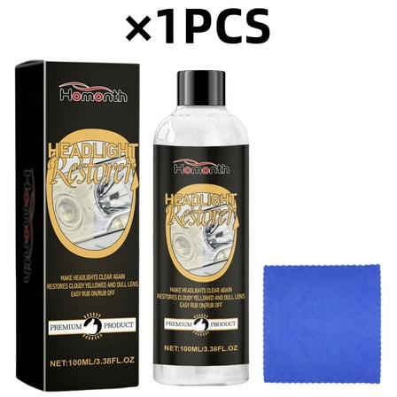 1Pcs Car Headlight Restoration Kit - Removes Yellowing and Cloudiness from Headlights, Headlight Repair Polish