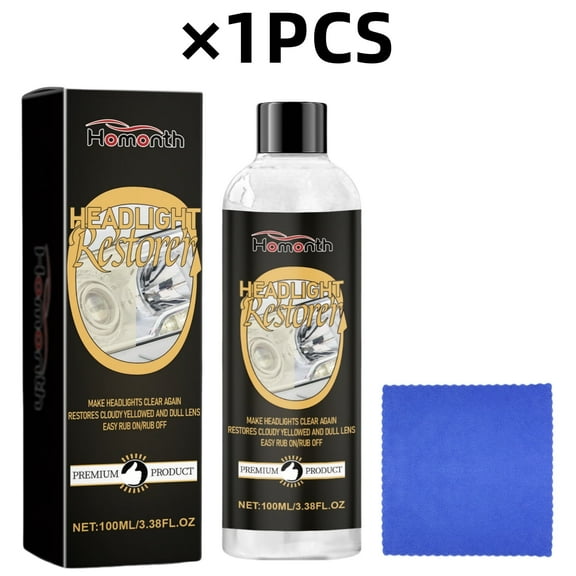 1Pcs Car Headlight Restoration Kit - Removes Yellowing and Cloudiness from Headlights, Headlight Repair Polish