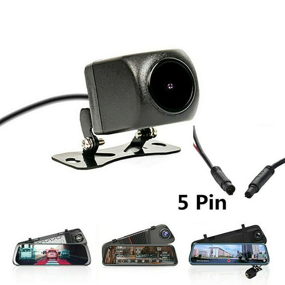 1Pcs Car Mirror Dash cam DVR Rear View Camera 720P 5Pin 2.5mm Waterproof