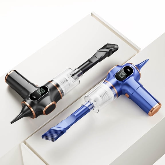 1Pcs Car Vacuum Cleaner under $5! Yrmaups Cordless Car Vacuum Cleaner, Handheld 2-in-1 Blower and Suction, Portable Wet Dry Vac for Home Computer Keyboard, Car Interior Cleaning