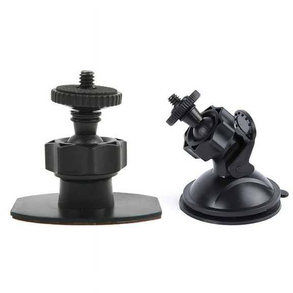 1Pcs Car Windshield Suction Cup Mount Holder & 1Pcs Car Windshield Suction Cup Mount Holder for Action Cam Car Key Camera Black,1 x Car Mount (Tape) 1 x Car Mount (Suction Cup)