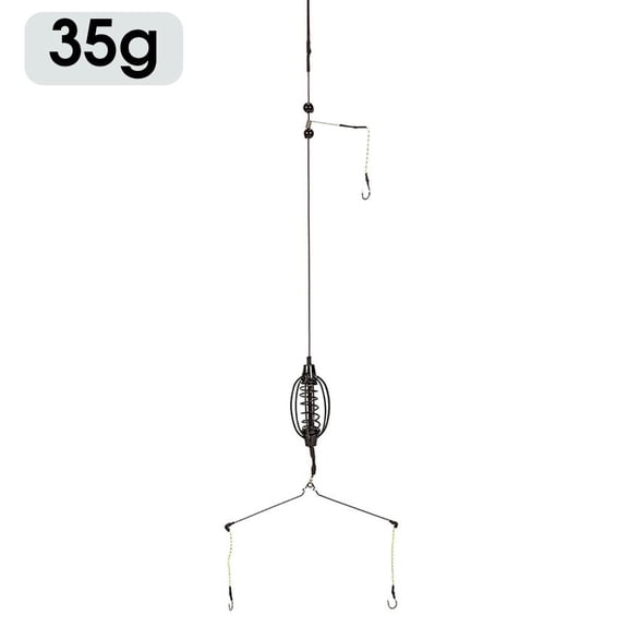 1Pcs Carp Fishing Feeder Baits Cage, Spring Fish with Holder, Inline Methods Tackle Baits Cage Hook Rigs Set Sinkers Feeder Tackle Fishing Sinkers