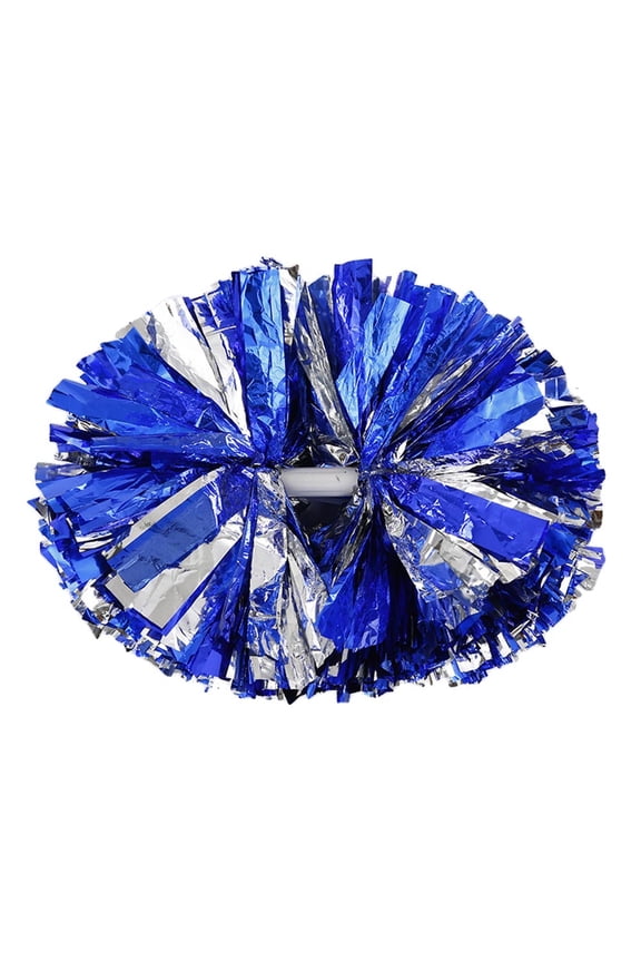 1Pcs Cheerleading Pom Poms,Metallic Cheerleading Cheer Pom Poms,Cheerleader Pompoms Cheer Poms,Plastic Pom Poms,Cheering Squad Pompoms For Squad Team Sports Games Dance Dress Party,Blue