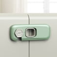 thumbnail image 1 of 1Pcs Child Security Refrigerator Locks.Protective Self Adhesive Latches.Pinch Proof Lock for Children.Ideal for Refrigerators,Cabinets,Drawers,Wardrobes and Freezers (B), 1 of 8