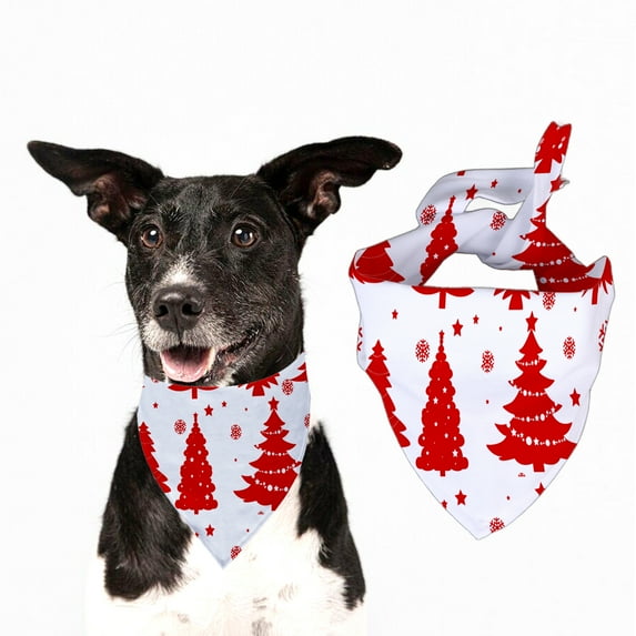 1Pcs Christmas Dog Bandanas,Pets Triangle Scarfs Adjustable Dog Bandana Washable Cat Bibs, Pet Costume Scarf for Christmas Party Supply