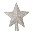 thumbnail image 1 of 1Pcs Christmas Glitter Star Tree Topper, Silver, Lightweight, For Any Christmas Tree, Holiday Gift, 1 of 1