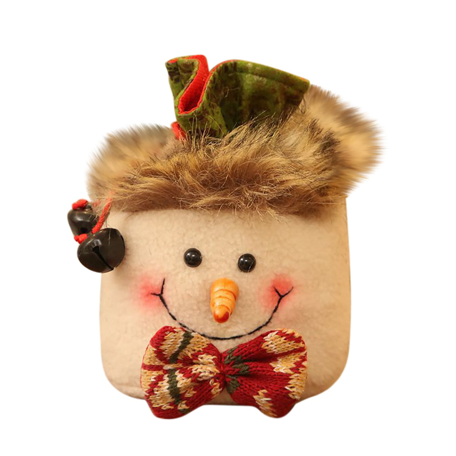 1Pcs Christmas Kids Candy Bags Pouch Cotton Santa Snowmen Xmas Bag
