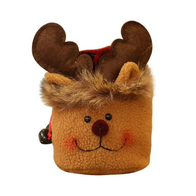 1Pcs Christmas Kids Candy Bags Pouch Santa Snowmen Xmas Bag Children