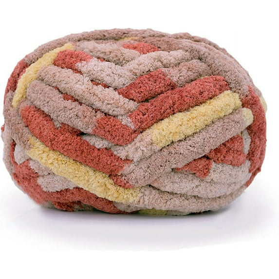 1Pcs Chunky Knit Chenille Yarn for Hand Knitting Blankets, Super Soft Big Jumbo Blanket Yarn