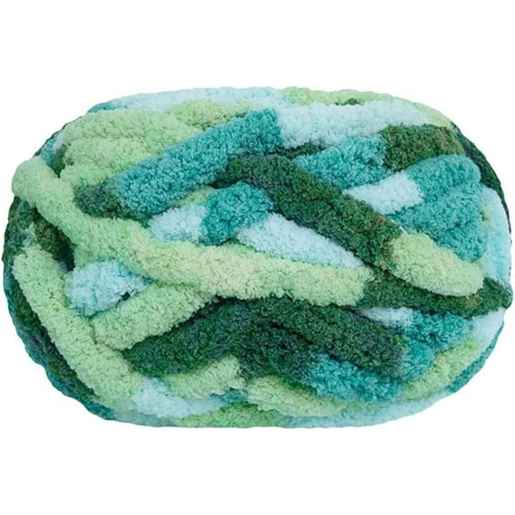 1Pcs Chunky Knit Chenille Yarn for Hand Knitting Blankets, Super Soft Big Jumbo Blanket Yarn