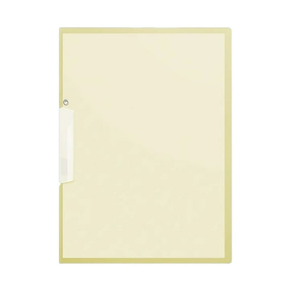 1Pcs Clear Plastic Folders with Swing Clip,Clear Report Covers with Swing Clip, File Folder with Swing Clip, 30 Sheets Capacity, Slide Locking Report Covers, Letter Size, Clear 12.17x9.02",Yellow