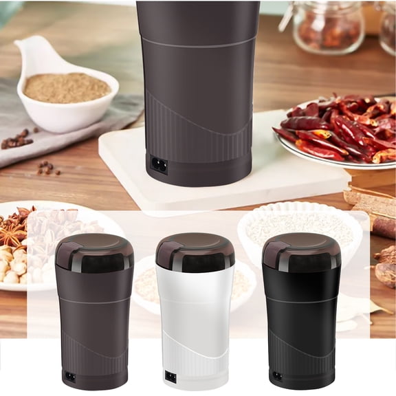 1Pcs Coffee Grinder under $5! Yrmaups Electric Coffee Grinder, Stainless Steel Blade Grinder for Spice, Herb, Nut, Grain, Powerful Motor, Removable Bowl, Easy Clean