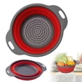 thumbnail image 1 of 1Pcs Collapsible Colander Set, Silicone Collapsible Strainers for Kitchen, Perfect for Draining Pasta, Vegetable and Fruit, Food Strainer, Dishwasher Safe, 1 of 9