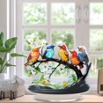 thumbnail image 1 of Stained Glass Birds On Branch Desktop Ornaments, Acrylic Colorful Birds Flowers Tabletop Decorations, Summer Spring Hummingbird Craft Statue Bird Figurines Sculpture for Home Decor, 1 of 6