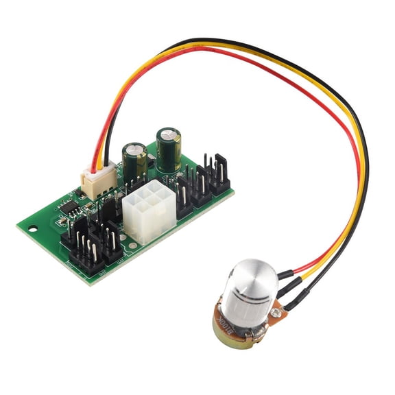 1Pcs Computer Case Miner Fan Speed Controller 8-Channel Fan Hub PWM High-Power Violent Fan Controller DC12V,1 * Miner Fan Speed Controller,green