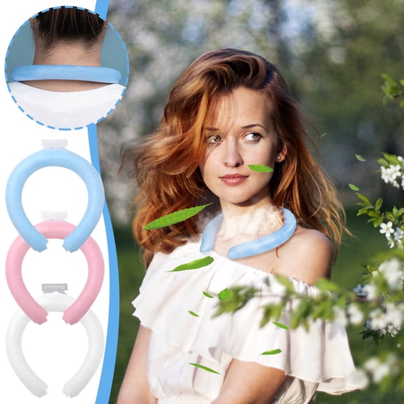 1Pcs Cooling Neck Ring under $5! Yrmaups Cooling Neck Ring, Ice Cold Neck Wrap for Exercise, Sports, Outdoor, Travel, Reusable Gel Neck Cooler for Heat Relief, Portable Cooling Accessory