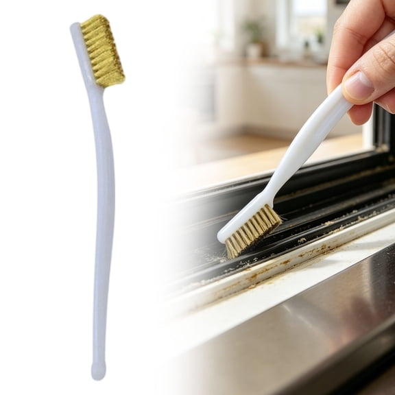 1Pcs Copper Wire Cleaning Brush, Toothbrush‑Style Metal Brush, Rust Removal Tool, Industrial Surface Cleaner, Handheld Deburring Brush for Household & Workshop Surface Rust Removal Cleaning