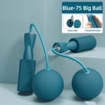 thumbnail image 1 of 1Pcs Cordless Jump Rope Home Gym Equipment with Heavy Balls Sports Fitness Training Bodybuilding Exercise Rapid Speed Skipping (Blue,Big Ball), 1 of 7