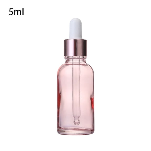 1Pcs Cosmetic Essential Oil Glass Clear Empty Refillable Perfume Dispenser Dropper Bottle Serum Oil Bottle 5ML