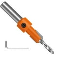 thumbnail image 1 of 1Pcs Countersink Drill Bit Wood Hole Drill Bit, With Adjustable Hex Key Wrench For Metal Wood Alloy (3.5x8mm), 1 of 6