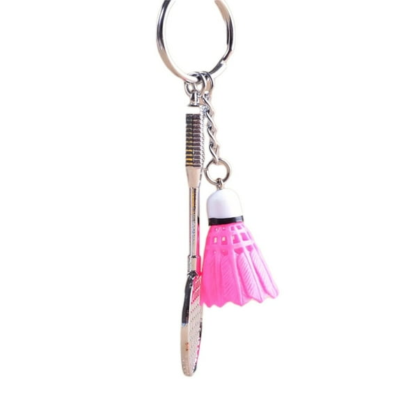 1Pcs Creative Badminton Racket Pendant Keychain Mini Shuttlecock Sports Keyrings Gifts Backpack Purse Key Holder Accessories