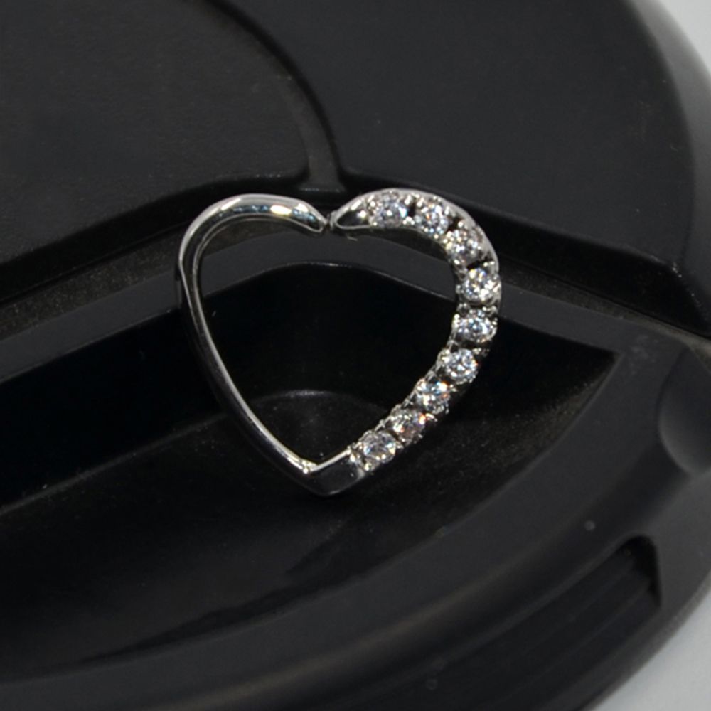 1Pcs Crystal Ear Ring Septum Ring Body Jewelry Hoop Earrings Daith