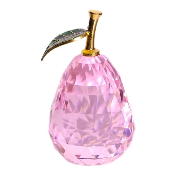 1Pcs Crystal Pears Decor Glass Table Paperweight StatueHome Figures Wedding Romantic Room Ornaments Decor