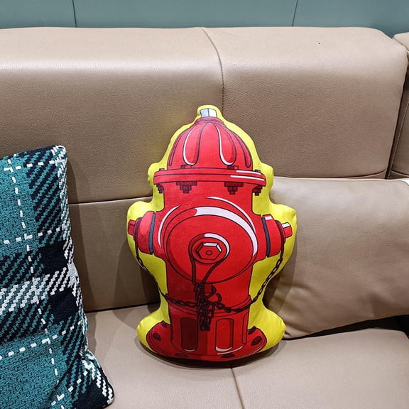 1Pcs Cute Fire Hydrant Toy,Fire Hydrant Toy for Birthday Gifts and Home Decor,Decorative Pillow for Couch Sofa (15.7 inch)