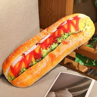 Hot Dog Shaped Pillow