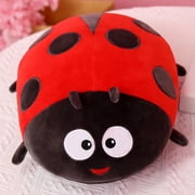 WYZCTTD 1Pcs Cute Plush Toy Soft Ladybug Ladybird Insect Hold Doll Pillow, Christmas Holiday and Birthday Gifts,Red,15.7 inch