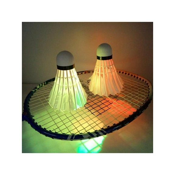 1Pcs Dark Night Colorful LED Lighting Glowing Sport Badminton Shuttlecock Sports