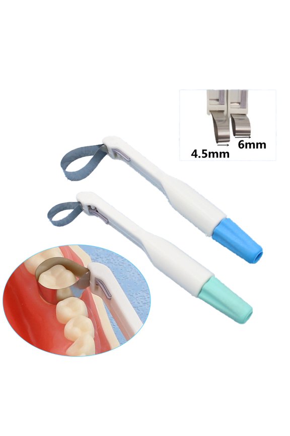 1Pcs Dental Band Matrice Adjustable Ring System Standard And Curved Pre Formed