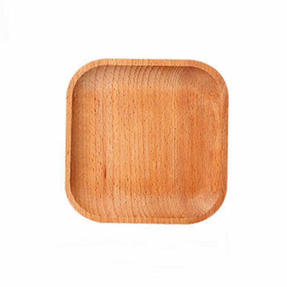 1Pcs Dinnerware Flatware Wooden Tray Rectangular Rotundity Japanese