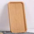 thumbnail image 1 of 1Pcs Dinnerware Flatware Wooden Tray Rectangular Rotundity Japanese Household Water Cup Tea Plate Dinner Plate Wooden Fruit Cake Pizza Plate Kitchen Utensils Set Dinnerware Flatware, 1 of 5