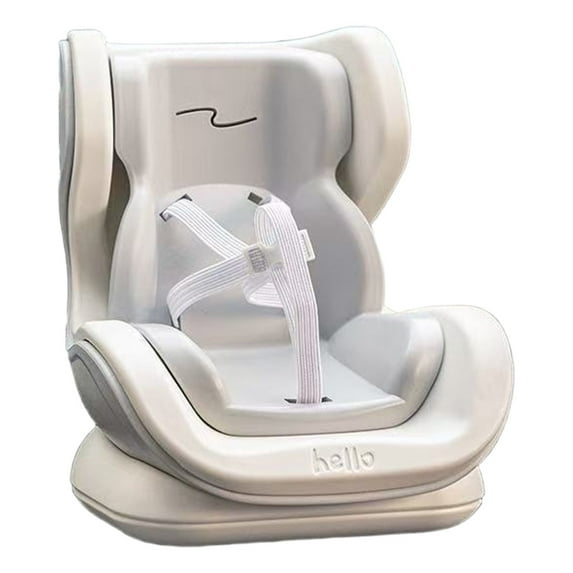 1Pcs Doll Car Seat,Car Seat Decor Holder,Car Doll Display Stand ,Adorable Air Vent Accessory with Safety Belt,Soft Plush & Plastic Car Decorations for Car Dashboard,for Doll Fans,Collector,White