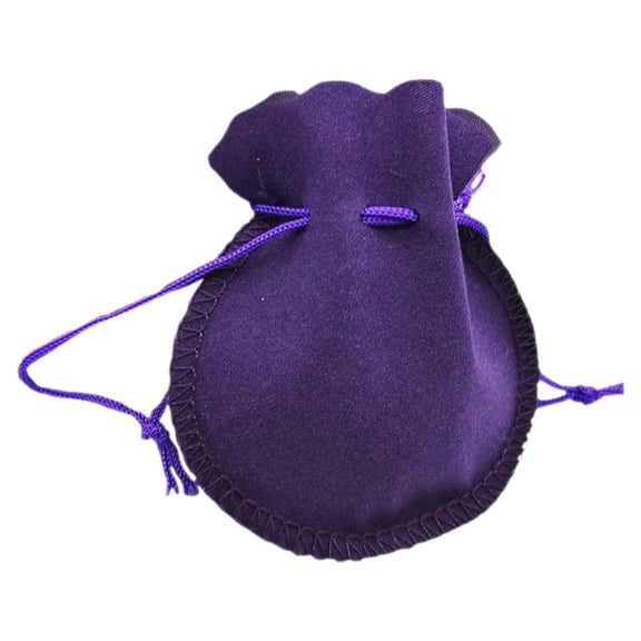 1Pcs Drawstring Gift Wrap Bags for Jewelry,Jewelry Storage Bag,2.75''x3.14'' Reusable Drawstring Jewelry Pouches,Small Accessories Organizer For Rings Earrings Necklaces(Purple)