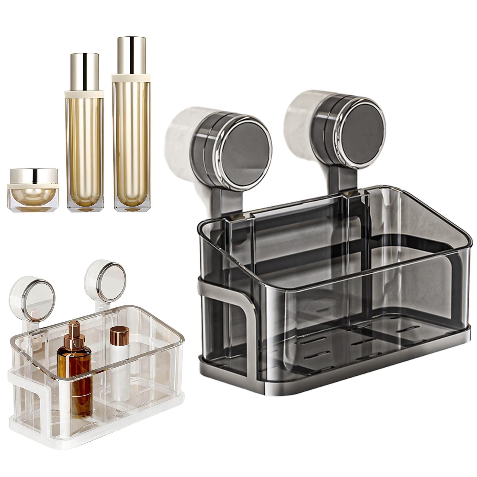 Suction Storage 1Pcs No Drill Bathroom Suction Storage Box for Shower Walls, Suction ...