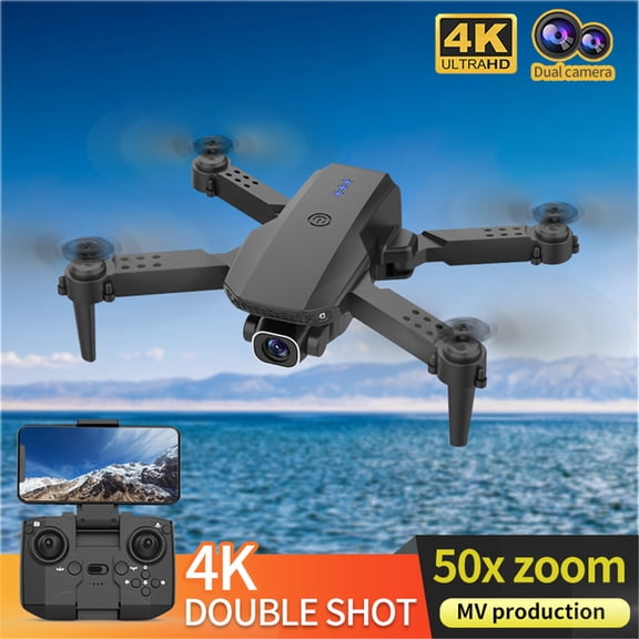 1Pcs Drones - 8.3"x5.7"x1.6" Foldable Quadcopter with 4K Cameras, Altitudes Hold & Trajectory Flight, Suitable for Beginners