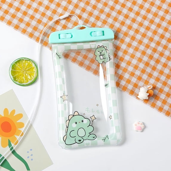 1Pcs Durable Air Bag Shockproof Cartoon Rabbit with Strap Lanyard Phone Bag Universal Waterproof Phone Case Phone Cover 08
