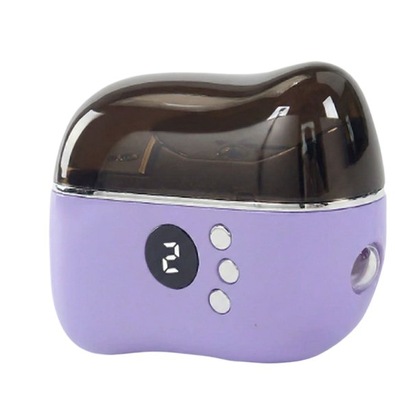 1Pcs Electric Nail clippers for adults with LED Light, Automatic Nail File for Adults, Portable Nail-Grinder for Home Travel, 1pcs Purple