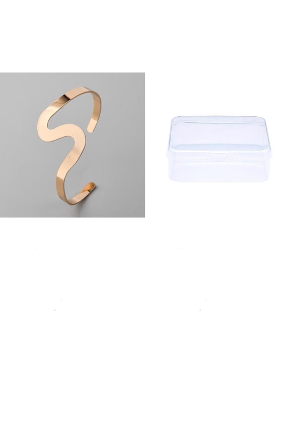 1Pcs Euro Style Iron Cuff Bangles Stackable Open Bracelet for Personalized Jewelry 1-1/2 inch(3.8cm)