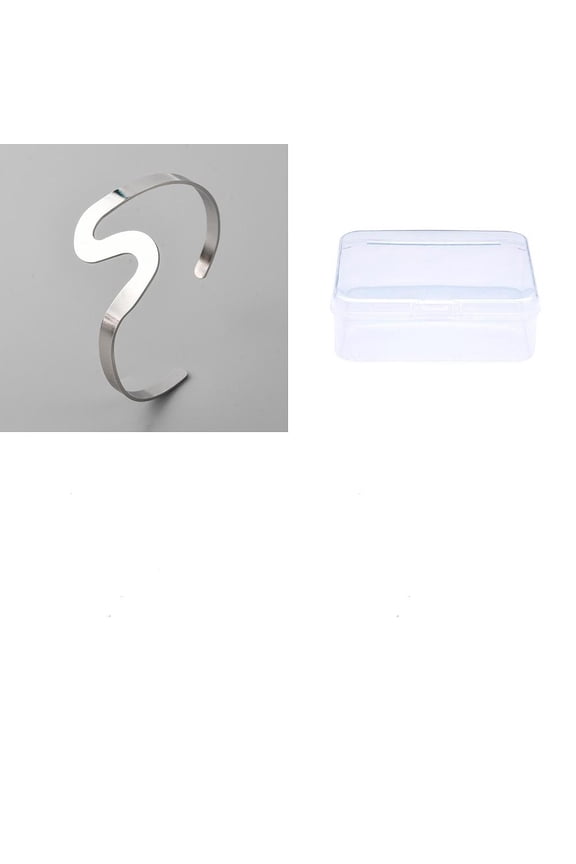 1Pcs Euro Style Iron Cuff Bangles Stackable Open Bracelet for Women Personalized Jewelry 3.8cm