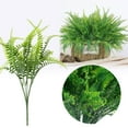thumbnail image 1 of 1Pcs Fake Fern Outdoors, Ferns Artificial Plants for Outdoor Ferns Lifelike Boston Faux Fern Stems Indoor UV Resistant Outdoor Plants Artificial for Porch Greenery Decor,39cm/15.35in, 1 of 8